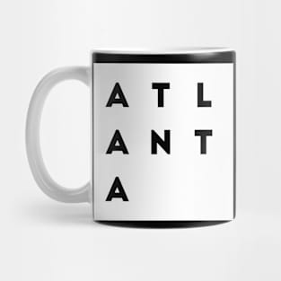 Atlanta | White square letters Mug